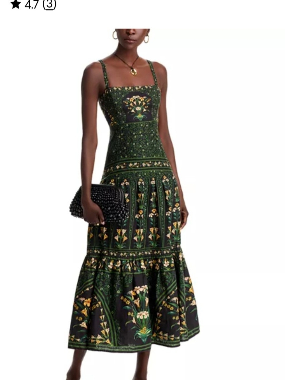 Flowers ARCH BLACK Maxi Dress - FARM Rio - L - Picture 7 of 14